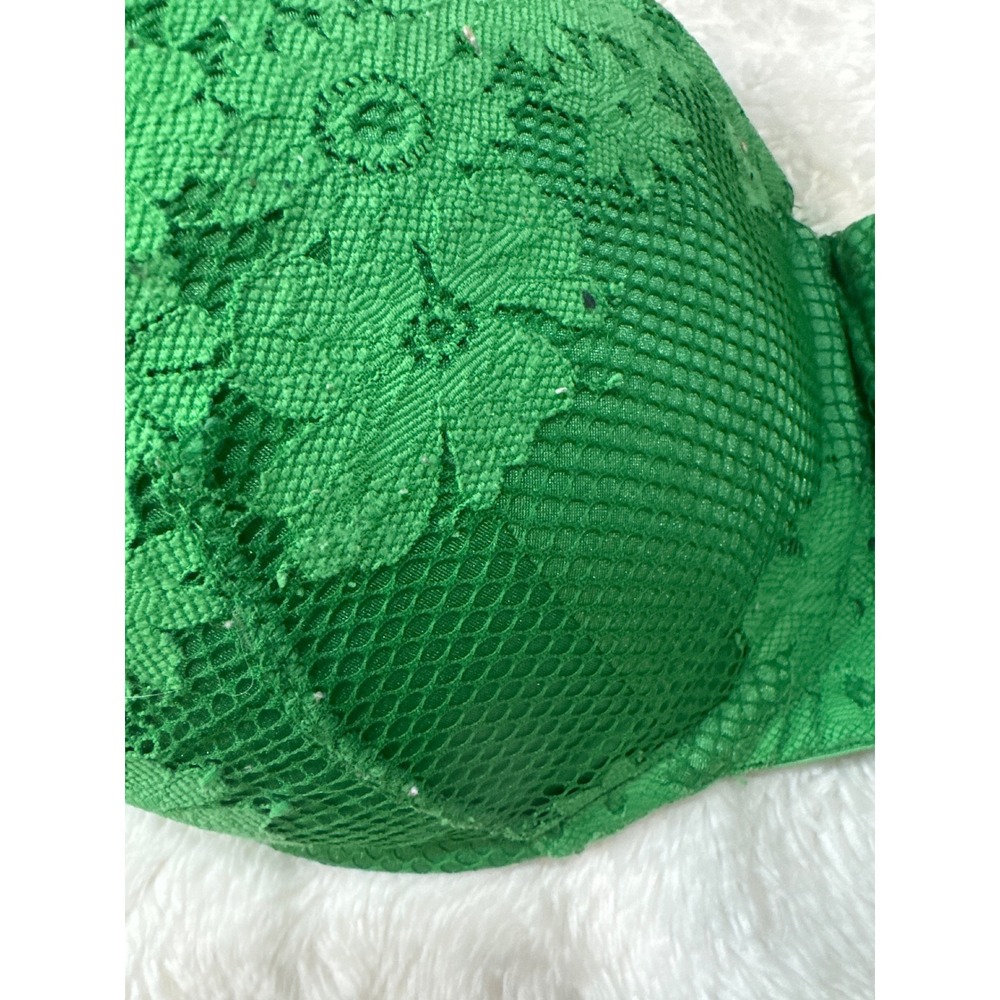 Cacique Lace Underwire Bra Womens 42DDD Green Good Padded Full Coverage - Picture 3 of 6